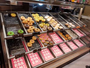 Selection (before closing) at Dunkin' in Luzern