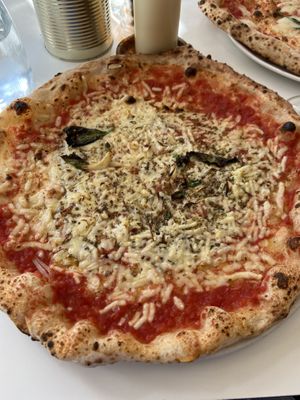 Marinara with vegan cheese  at Rudy's Neapolitan Pizza in Liverpool