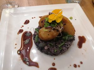 Wild rice and celeriac at Les Bacchanales in Nancy