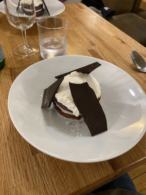 Bûche de patate douce à la noix de coco #Veganuary at Les Bacchanales in Nancy