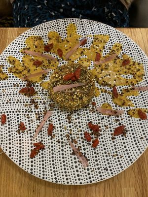 Terrine de butternut #Veganuary at Les Bacchanales in Nancy