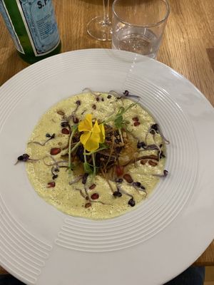 Dal de lentilles corail #Veganuary at Les Bacchanales in Nancy