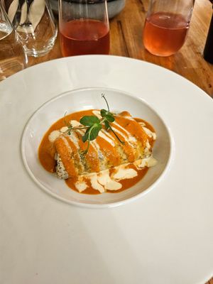 Crêpe farcie à la Hangroise (tofu fumé, paprika, poivron,...) at Les Bacchanales in Nancy
