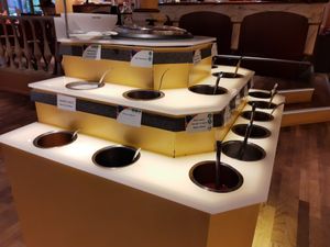 Sauces at Han Mongolian Barbecue in Zug