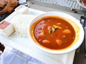 Veg curry  at Bait Al Luban in Muscat