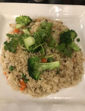 Fried rice sans eggs   at New Lemongrass Taste of Vietnam in Wichita