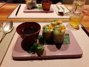 Summer rolls at Co Chin Chin Brasserie in Zurich