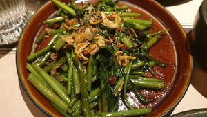 Water Spinach (they make it vegan if you ask) at Co Chin Chin Brasserie in Zurich