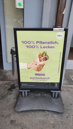 They use "planted kebab" for their vegan kebabs at Moon Restaurant - Maybe closed in Zurich