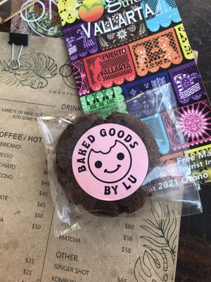 Galleta vegana de chocolate  #Veganuary at ONO in Puerto Vallarta