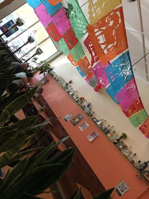 inside tables  at El Rancho in Watkins Glen