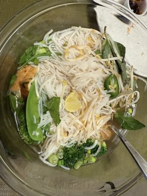 Pho with extra noodles   at Pho Yum in Albany