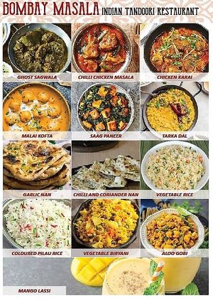 LOTS OF VEGAN OPTIONS AND GLUTEN FREE. at Bombay Masala in Fuerteventura