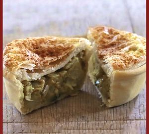 Indian Vegie Curry Pie at Beechworth Bakery in Healesville