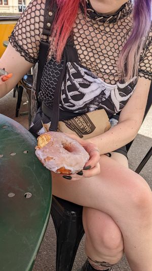 Glazed Donut (100% plant based) at Beechworth Bakery in Ballarat