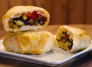 Aussie Eccle  at Beechworth Bakery  in Bright