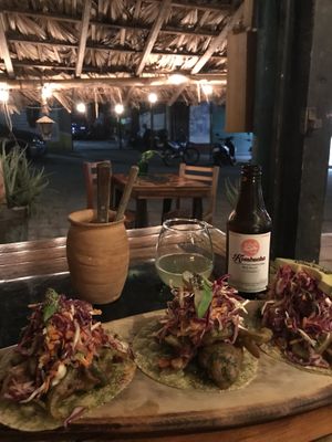 Huge portion of food! And local kombucha ☺️ at La Olita - temporarily closed in Brisas De Zicatela