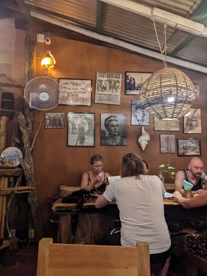 Cool art at La Olita - temporarily closed in Brisas De Zicatela