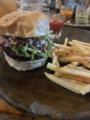 Vegan Burgerr  at La Olita - temporarily closed in Brisas De Zicatela