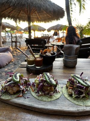 Vegan tempura tacos  at La Olita - temporarily closed in Brisas De Zicatela