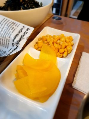 sides... get from self serve section at Cow Tteokbokki  in Seoul