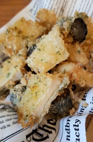 Deep-fried mushroom at Cow Tteokbokki  in Seoul