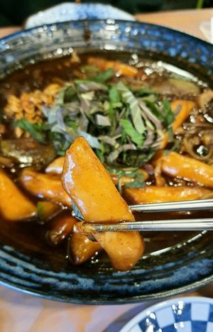 Jjajjolladang - close-up at Cow Tteokbokki  in Seoul