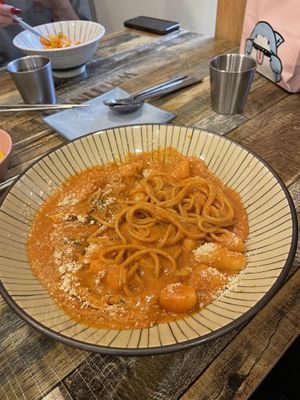 Rosé Tteokbokki  at Cow Tteokbokki  in Seoul