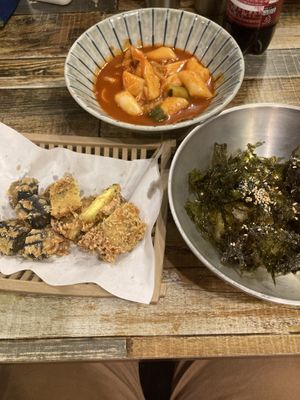 Tteokbokki set I believe is what it was called.   at Cow Tteokbokki  in Seoul