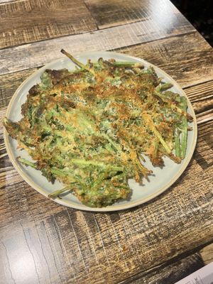 Minari pancake  at Cow Tteokbokki  in Seoul