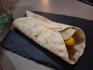 Burrito vegano at El Cable Inglés in Almeria