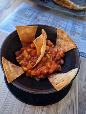Chili vegano at El Cable Inglés in Almeria