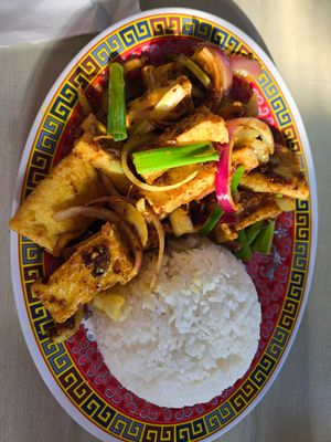 Shaken tofu at Friendship Kitchen in Portland