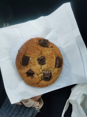 Vegan cookie at Stuffed in Napier
