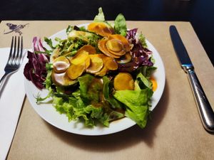 Starter salad at Viadukt in Zurich