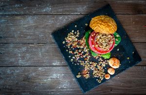 Burger at GreenGo in Iasi