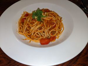 Spaghetti al pesto at Giorgio's Italian in Chesterfield