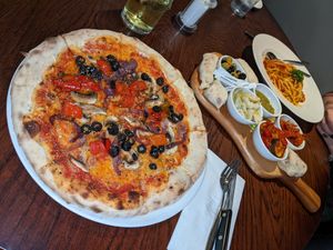 Vegan selection at Giorgio's Italian in Chesterfield