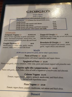  at Giorgio's Italian in Chesterfield