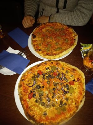 Vegan pizza at Giorgio's Italian in Chesterfield