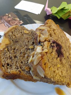 Peanut butter
and
blueberry banana breads at Sakura in Berlin