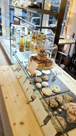 display of bakery products at Sakura in Berlin
