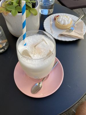 Iced sakura latte  at Sakura in Berlin