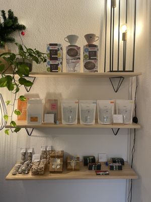 More of the snacks, drinks and coffee makers for sale in-store  at Sakura in Berlin