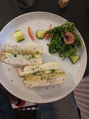 Chickpea Mayo Sando at Sakura in Berlin