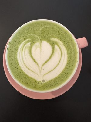 Matcha latte with oat —recommend!  at Sakura in Berlin
