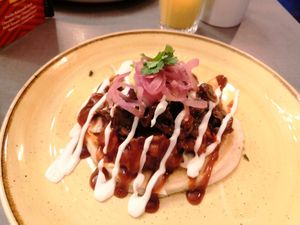 Vegan tacos pancake at Stack & Still in Edinburgh