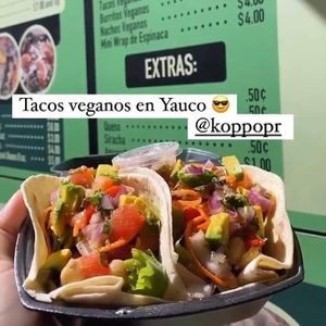 Vegan Tacos #Veganuary at Koppo - Food Stand in Yauco