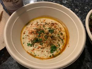 Hummus at Shouk in Rockville