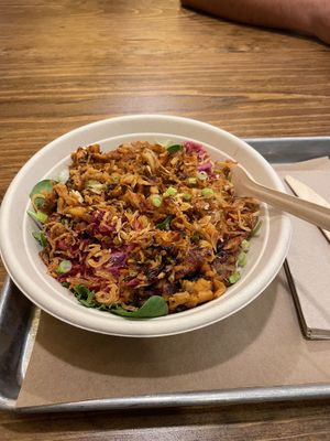 BBQ jackfruit bowl  at Shouk in Rockville
